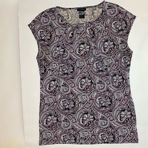 Ann Taylor Sleeveless Paisley Top Size S